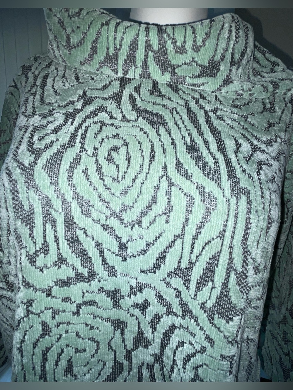 Ruby Rd. Mint Green Patterned Cowl-Neck Tunic - Picture 6 of 8